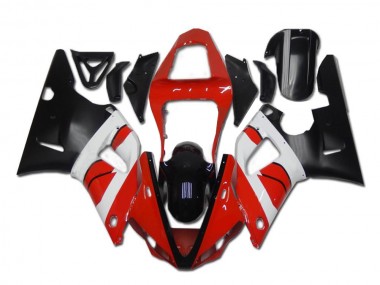 Rouge Blanc Noir Carénage Yamaha R1 00-01