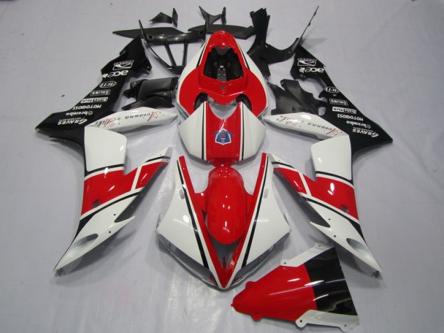 Rouge Blanc Noir Carénage Yamaha R1 04-06 Rouge Blanc Noir Carénage Yamaha R1 04-06