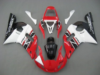 Rouge Blanc Noir Carénage Yamaha R6 98-02