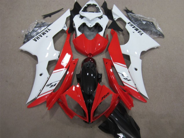 Rouge Blanc Noir Décalque Carénage Yamaha R6 08-16 Rouge Blanc Noir Décalque Carénage Yamaha R6 08-16