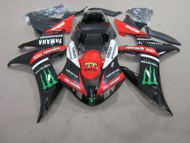 Rouge Blanc Noir Motul Carénage Yamaha R1 04-06