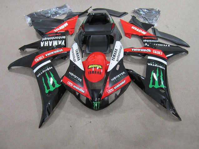 Rouge Blanc Noir Motul Carénage Yamaha R1 04-06 Rouge Blanc Noir Motul Carénage Yamaha R1 04-06