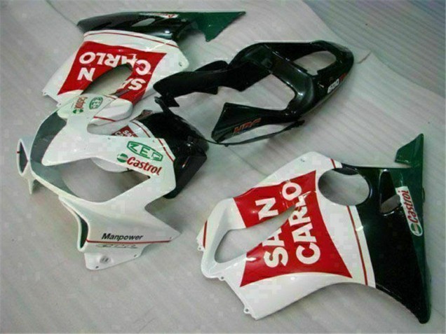 Rouge Blanc Noir San Carlo Carénage Honda CBR 600 F4i 01-03 Rouge Blanc Noir San Carlo Carénage Honda CBR 600 F4i 01-03