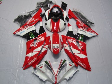 Rouge Blanc Rocol Carénage Yamaha R6 08-16