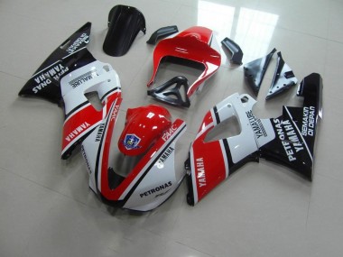 Rouge Blanc Yamalube Courses Carénage Yamaha R1 00-01