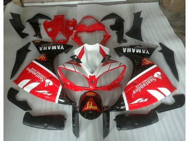 Rouge Blanc et Noir Graphique Carénage Yamaha R1 12-14