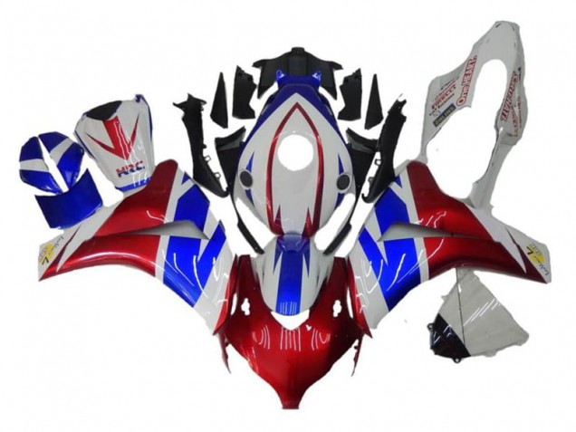 Rouge Bleu Blanc Carénage Honda CBR 1000 RR 08-11 Rouge Bleu Blanc Carénage Honda CBR 1000 RR 08-11