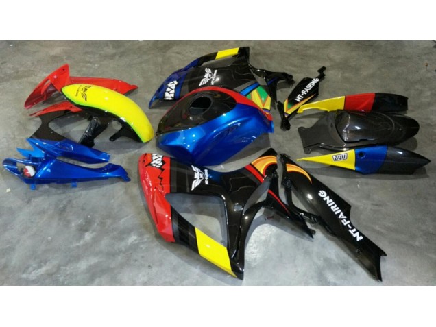 Rouge Bleu Carénage Suzuki GSXR 600 / 750 K6 06-07 Rouge Bleu Carénage Suzuki GSXR 600 / 750 K6 06-07