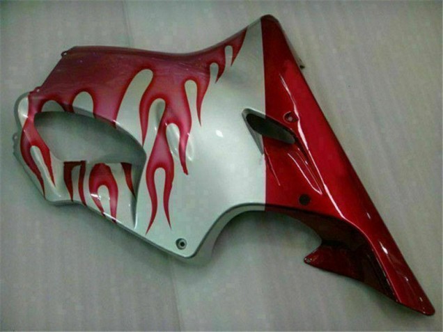 Rouge Flamme Argent Carénage Honda CBR 600 F4i 01-03 Rouge Flamme Argent Carénage Honda CBR 600 F4i 01-03