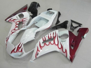 Rouge Flamme Carénage Yamaha R6 98-02
