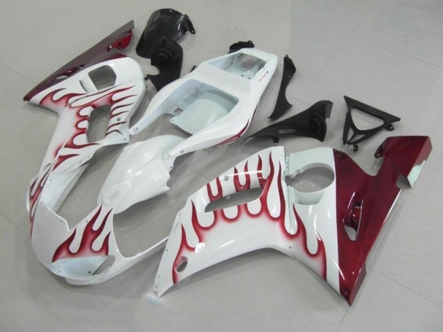Rouge Flamme Carénage Yamaha R6 98-02 Rouge Flamme Carénage Yamaha R6 98-02