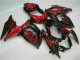 Rouge Flamme Noir Carénage Suzuki GSXR 1000 K9 09-16 Rouge Flamme Noir Carénage Suzuki GSXR 1000 K9 09-16