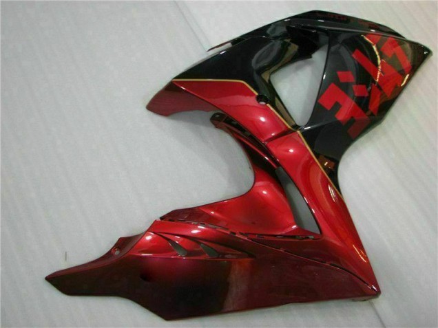 Rouge Flamme Noir Carénage Suzuki GSXR 1000 K9 09-16 Rouge Flamme Noir Carénage Suzuki GSXR 1000 K9 09-16