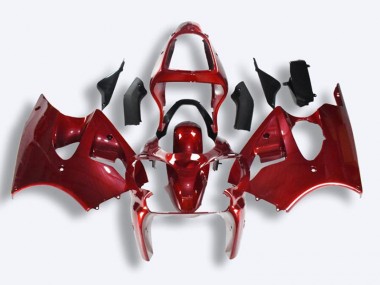 Rouge Kit Carénages Complet Kawasaki ZX6R 00-02