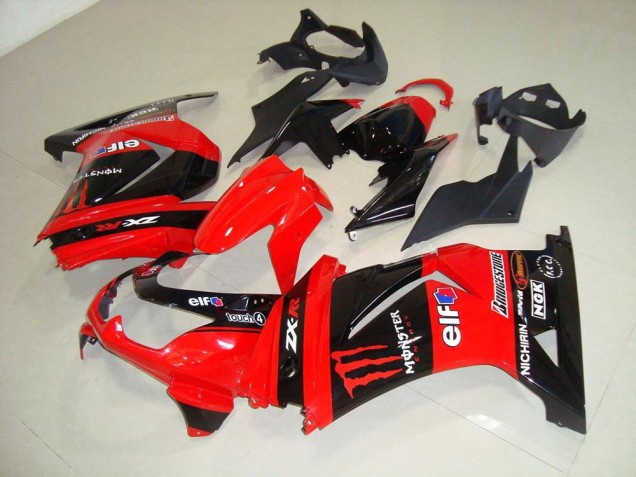 Rouge Monster Carénage Kawasaki ZX 250R 08-12 Rouge Monster Carénage Kawasaki ZX 250R 08-12