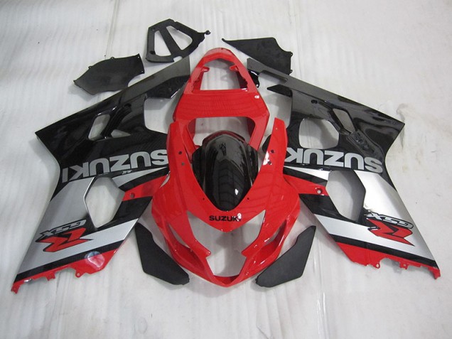 Rouge Noir Argent Carénage Suzuki GSXR 600 K4 04-05 Rouge Noir Argent Carénage Suzuki GSXR 600 K4 04-05