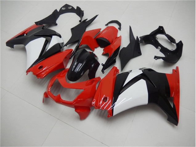 Rouge Noir Blanc Carénage Kawasaki EX250 08-12 Rouge Noir Blanc Carénage Kawasaki EX250 08-12