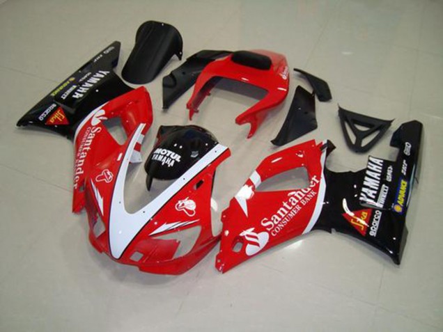 Rouge Noir Blanc Carénage Yamaha R1 98-99 Rouge Noir Blanc Carénage Yamaha R1 98-99