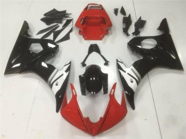 Rouge Noir Blanc Carénage Yamaha R6 03-05
