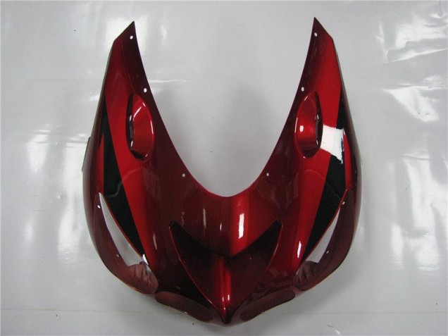 Rouge Noir Carénage Kawasaki ZX14R ZZR 1400 06-11 Rouge Noir Carénage Kawasaki ZX14R ZZR 1400 06-11
