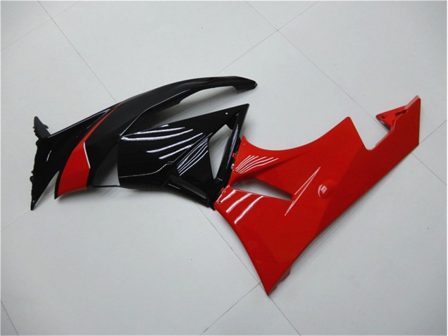 Rouge Noir Carénage Kawasaki ZX6R 09-12 Rouge Noir Carénage Kawasaki ZX6R 09-12
