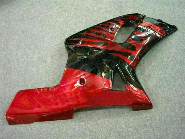 Rouge Noir Carénage Suzuki GSXR 600 / 750 K1 K2 K3 01-03 Rouge Noir Carénage Suzuki GSXR 600 / 750 K1 K2 K3 01-03