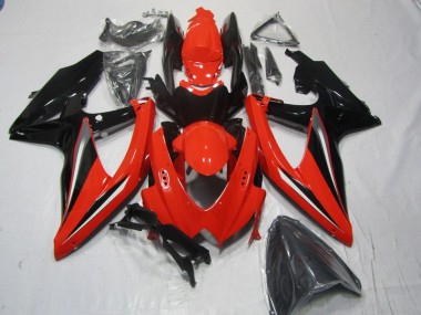 Rouge Noir Carénage Suzuki GSXR 600 K8 08-10