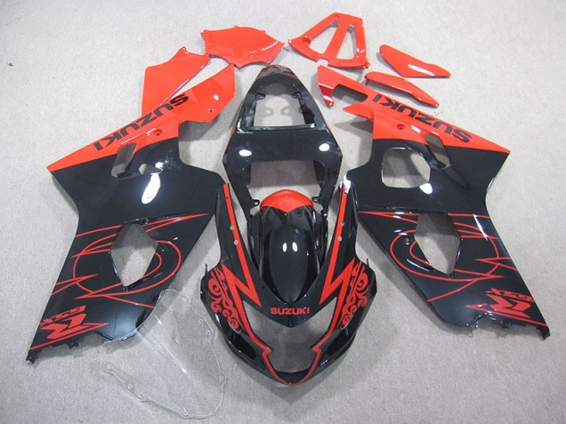 Rouge Noir Carénage Suzuki GSXR 750 K4 04-05