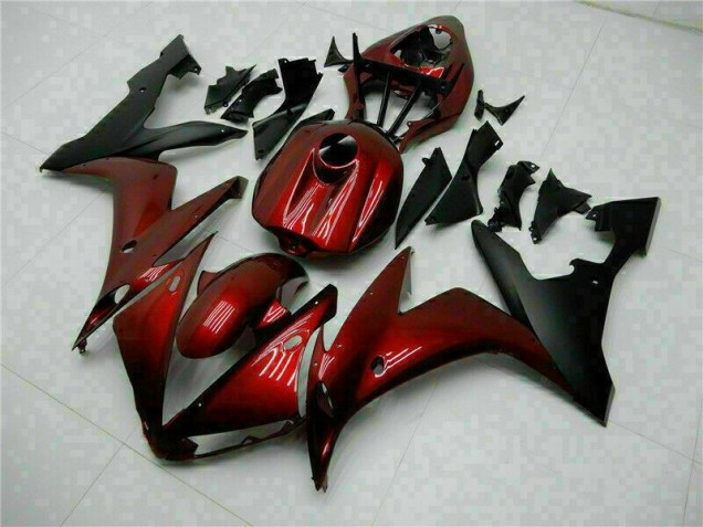 Rouge Noir Carénage Yamaha R1 04-06 Rouge Noir Carénage Yamaha R1 04-06