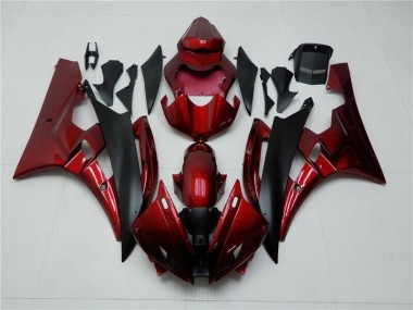 Rouge Noir Carénages Yamaha R6 06-07