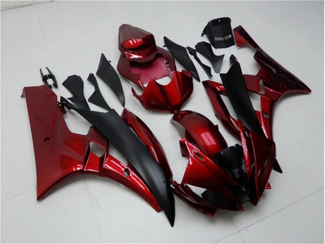 Rouge Noir Carénages Yamaha R6 06-07 Rouge Noir Carénages Yamaha R6 06-07