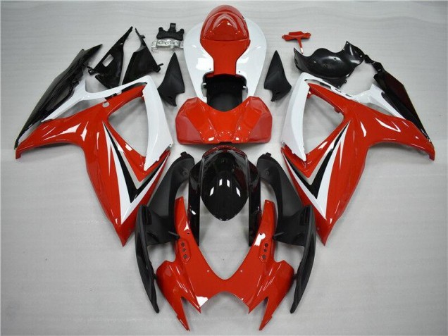 Rouge Noir Carrosserie Suzuki GSXR 600 / 750 K6 06-07 Rouge Noir Carrosserie Suzuki GSXR 600 / 750 K6 06-07