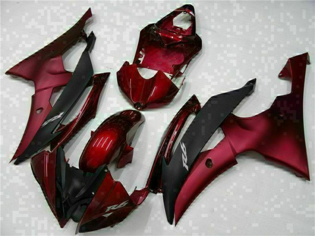 Rouge Noir Carrosserie Yamaha R6 08-16 Rouge Noir Carrosserie Yamaha R6 08-16