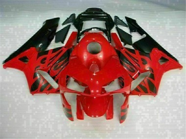 Rouge Noir Kit Carénages Complet Honda CBR 600 RR 03-04