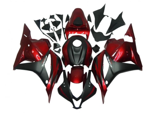 Rouge Noir Kit Carénages Complet Honda CBR 600 RR 09-12 Rouge Noir Kit Carénages Complet Honda CBR 600 RR 09-12