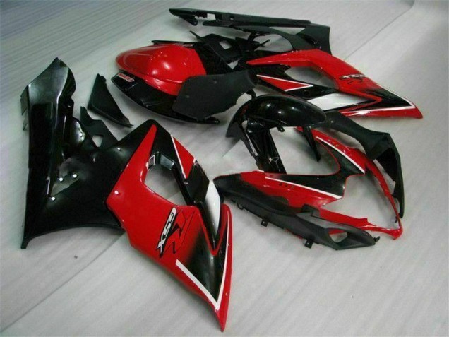 Rouge Noir Kit Carénages Complet Suzuki GSXR 1000 K5 05-06 Rouge Noir Kit Carénages Complet Suzuki GSXR 1000 K5 05-06