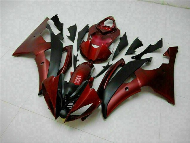 Rouge Noir Kit Carénages Complet Yamaha R6 08-16 Rouge Noir Kit Carénages Complet Yamaha R6 08-16