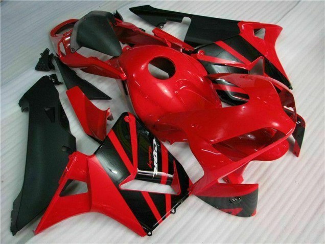 Rouge Noir Kit Carénages Honda CBR 600 RR 03-04 Rouge Noir Kit Carénages Honda CBR 600 RR 03-04