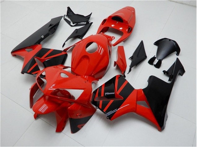 Rouge Noir Kit Carénages Honda CBR 600 RR 05-06 Rouge Noir Kit Carénages Honda CBR 600 RR 05-06
