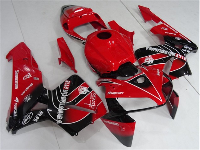 Rouge Noir Kit Carénages & Plastique Honda CBR 600 RR 05-06