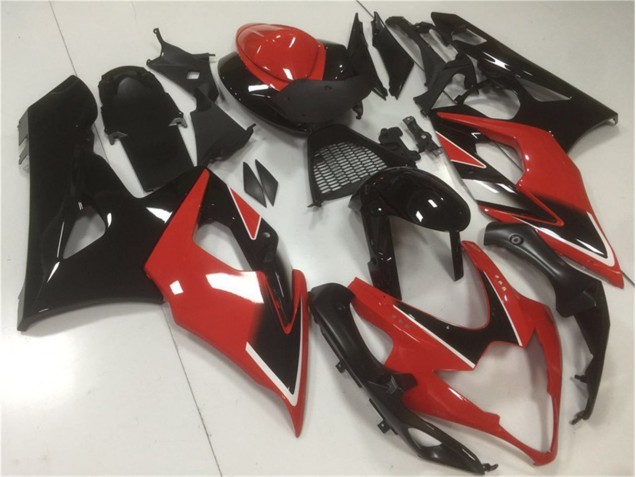 Rouge Noir Kit Carénages Suzuki GSXR 1000 K5 05-06 Rouge Noir Kit Carénages Suzuki GSXR 1000 K5 05-06