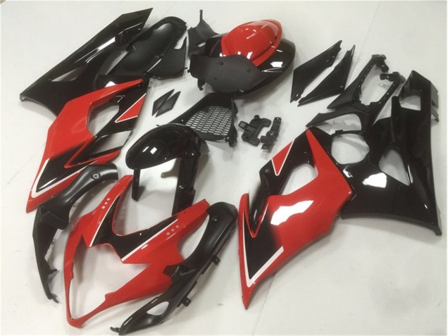 Rouge Noir Kit Carénages Suzuki GSXR 1000 K5 05-06 Rouge Noir Kit Carénages Suzuki GSXR 1000 K5 05-06