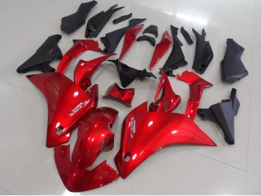 Rouge Noir Mat Carénage Honda CBR 250 RR 11-13