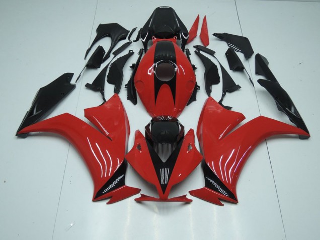 Rouge Noir avec No Décalque Carénage Honda CBR 1000 RR 12-16 Rouge Noir avec No Décalque Carénage Honda CBR 1000 RR 12-16