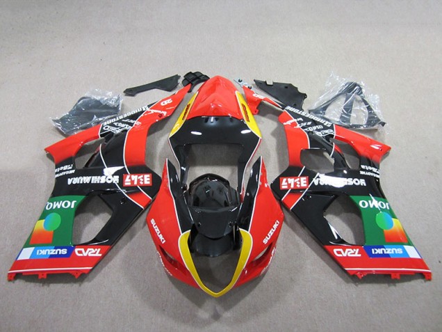 Rouge Vert Noir Carénage Suzuki GSXR 1000 K3 03-04 Rouge Vert Noir Carénage Suzuki GSXR 1000 K3 03-04