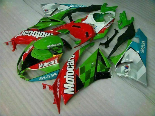Rouge Vert card Carénage Kawasaki ZX6R 09-12 Rouge Vert card Carénage Kawasaki ZX6R 09-12