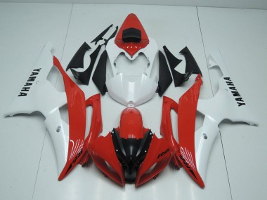 Rouge et Blanc Nacré Carénage Yamaha R6 08-16