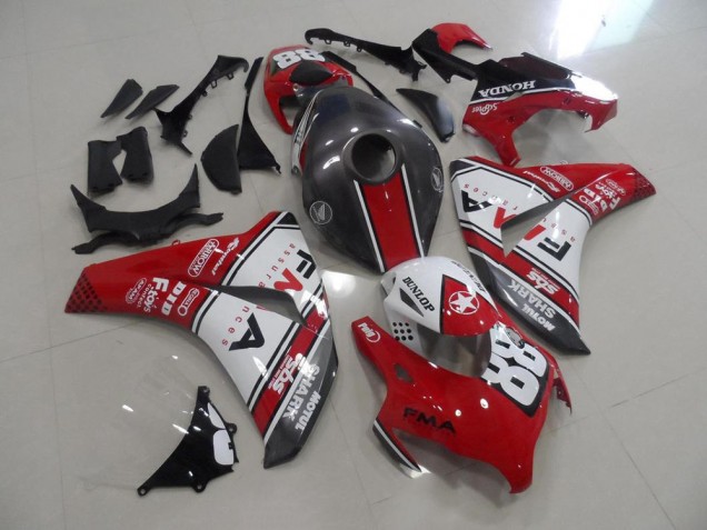 Rouge et Gris Fma Carénage Honda CBR 1000 RR 08-11