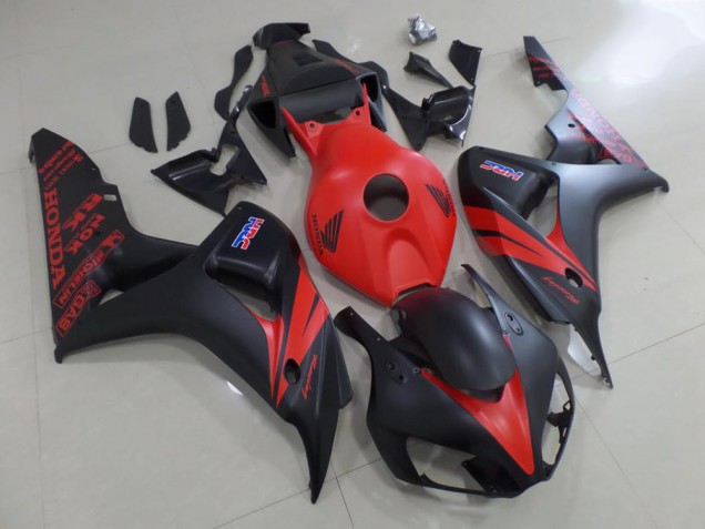 Rouge et Noir Mat Carénage Honda CBR 1000 RR 06-07 Rouge et Noir Mat Carénage Honda CBR 1000 RR 06-07