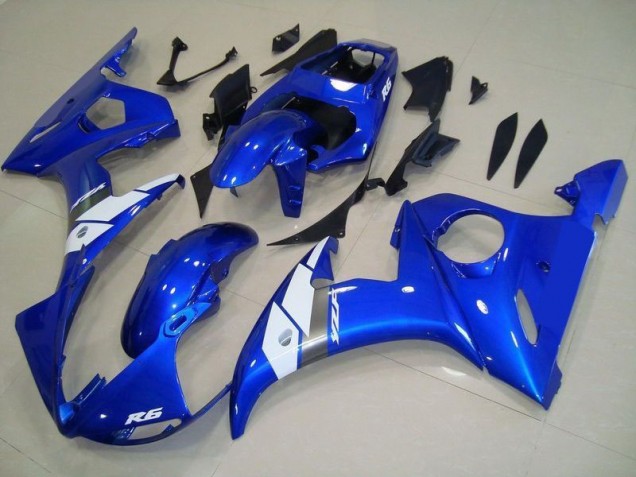 Style OEM Bleu Carénage Yamaha R6 03-05 Style OEM Bleu Carénage Yamaha R6 03-05